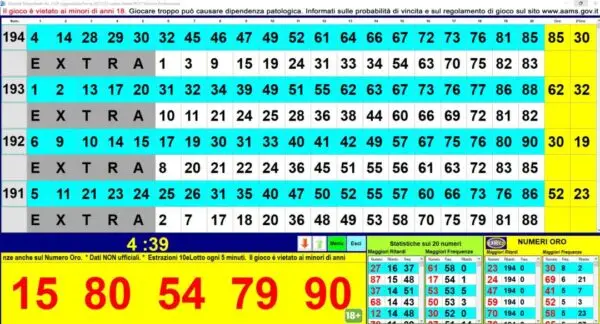 10 e lotto ogni 5 minuti