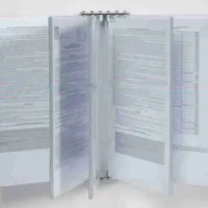 Leggio da parete Porta Licenze per 6 Fogli A3 Bifacciale