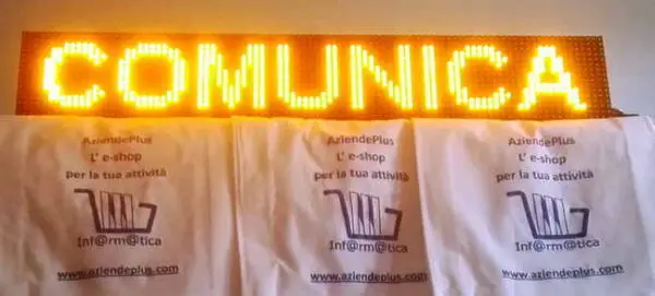 Acquista Display LED AMBRA da Esterno 16x96 cm: Luminosità e Durata Eccezionali