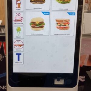 Totem 27″ touchscreen bianco