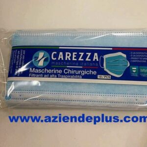 50 Mascherine chirurgiche Carezza azzurro