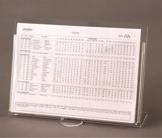 Espositore da Banco Orizzontale con Tasca A4