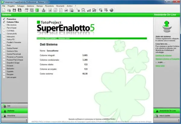 Totoproject Superenalotto 5.0 Professional: Recensione Completa e Guida all'Uso