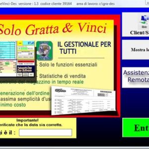 Gestionale Gratta e Vinci Solo Gratta Des