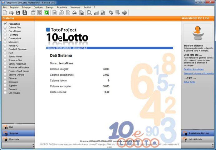 Totoproject 10 e Lotto