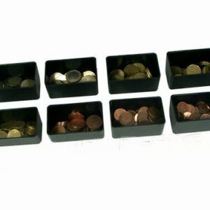 Set di 8 vaschette per monete tipo standard