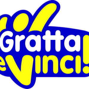 Logo Gratta e Vinci adesivo da vetrina cm. 20×23