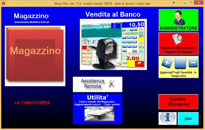 Gestionale Shop-Des