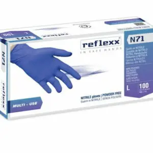 Guanti Nitrile Reflexx N71 senza polvere