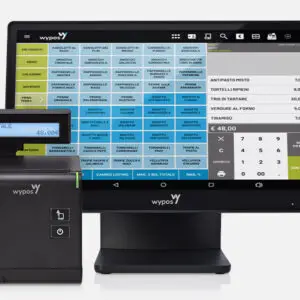 Sistema Wycash 2600 kit completo Pos Android 15″ Gestionale e stampante fiscale