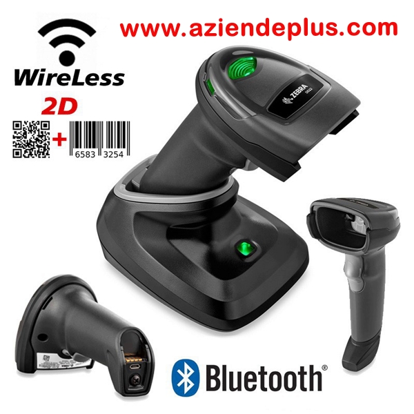 Kit Lettore Zebra DS2278 2D nero Bluetooth + base 3 Kit Lettore Zebra DS2278 2D nero Bluetooth + base
