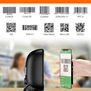 Scanner barcode 1/2D da tavolo inclinabile