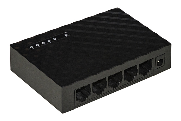 Switch di rete con 5 porte RJ45 10/1000 alimentato 3 Switch di rete con 5 porte RJ45 10/1000 alimentato
