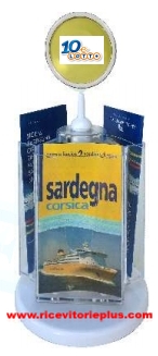 Porta Depliant rotante a 3 tasche da banco 1/3 di A4 2 1117 000 361